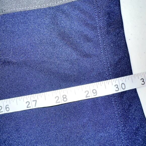 Nike Dri Fit Mens Size XL Navy Blue Gray Short Sleeve Button Up Golf Polo Shirt - Picture 6 of 6